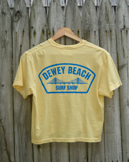 Blue Bridge Logo Cropped Tee- Butter