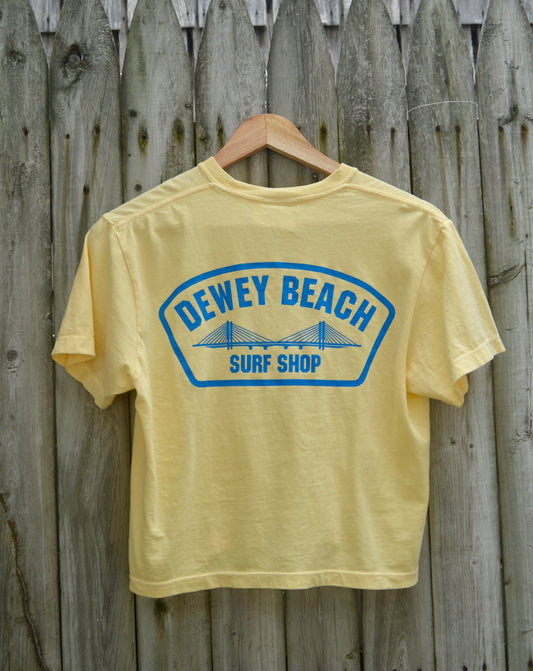 Blue Bridge Logo Cropped Tee- Butter