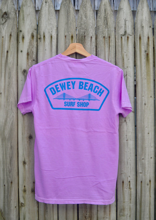Blue Bridge Logo Tee- Neon Violet