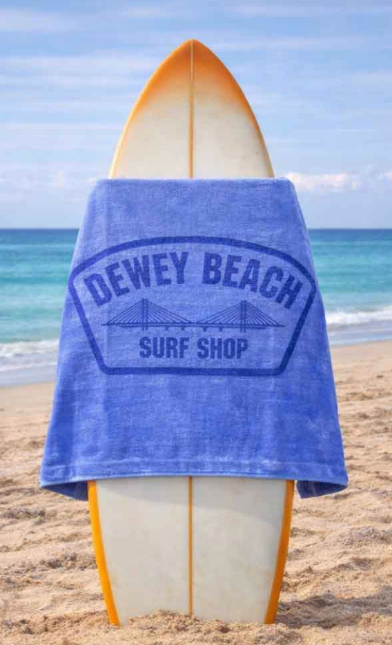 Bridge Logo Beach Towel- Blue