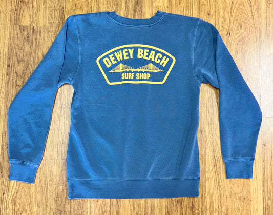 Bridge Logo Crewneck- Slate Blue