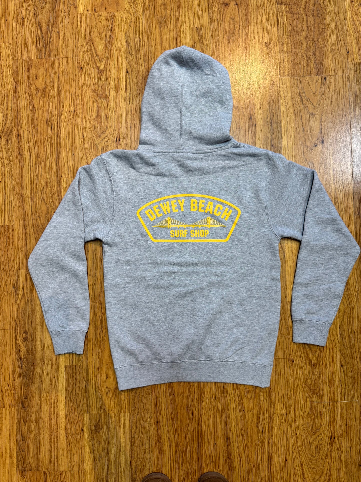 Bridge Logo Hoodie- Heather Grey