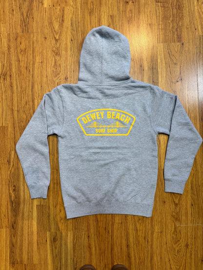 Bridge Logo Hoodie- Heather Grey