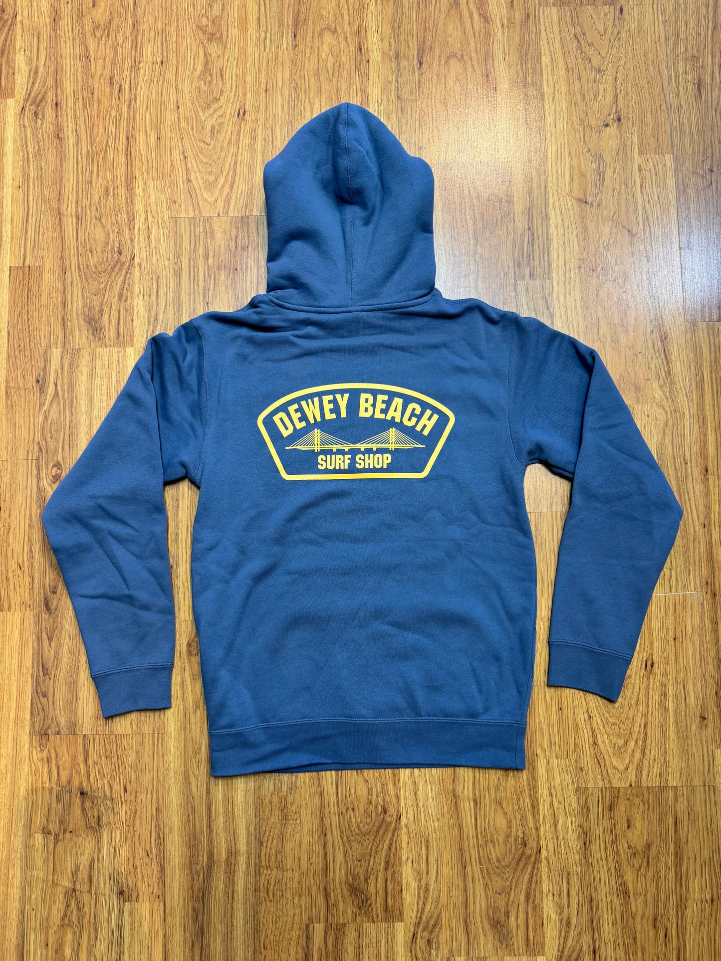 Bridge Logo Hoodie- Storm Blue
