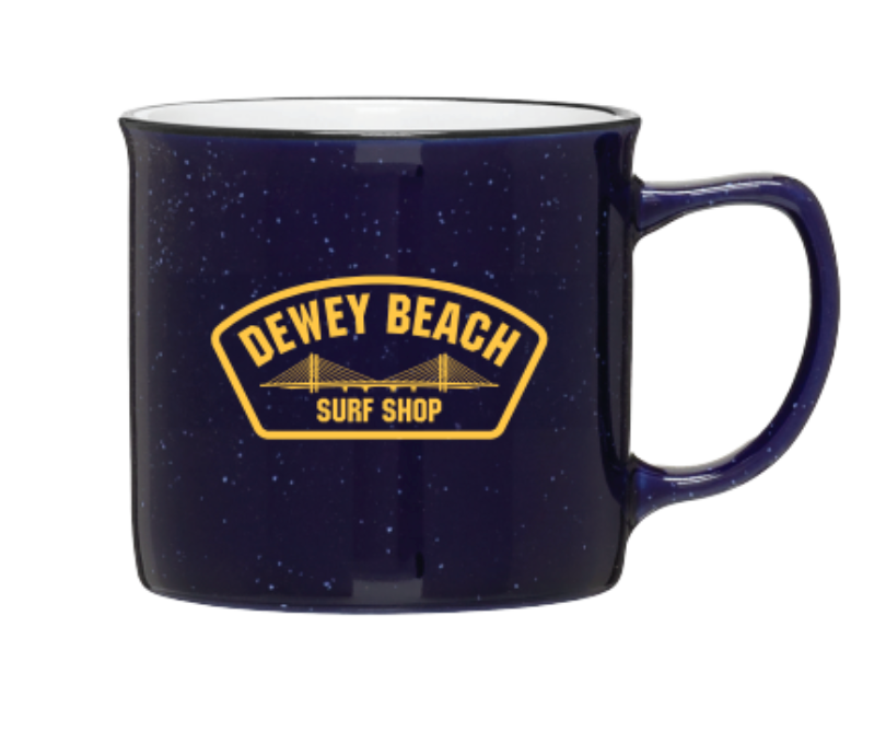 Bridge Logo Coffee Mug- Blue – Dewey Beach Surf Shop