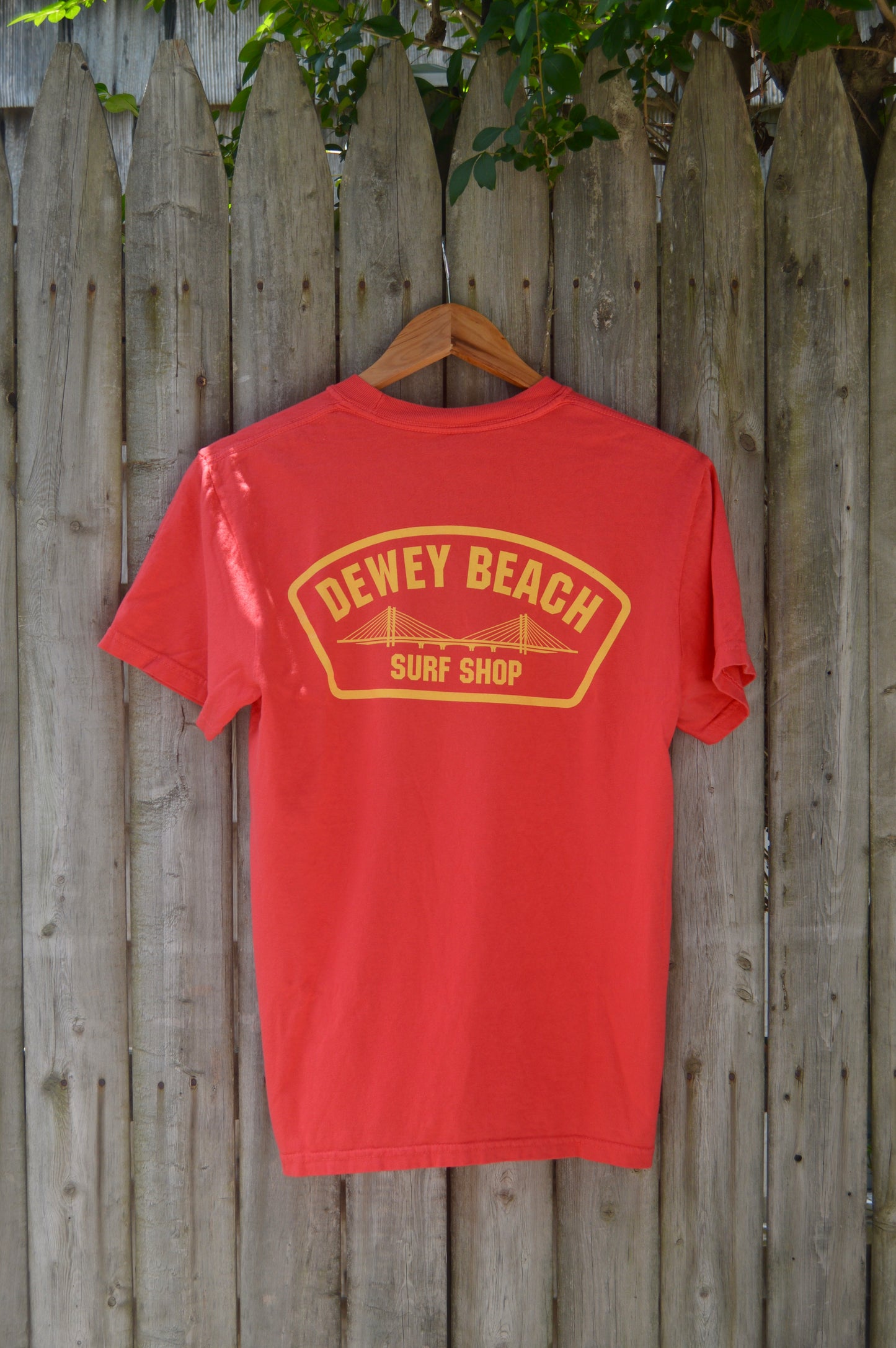 Bridge Logo Tee- Bright Red