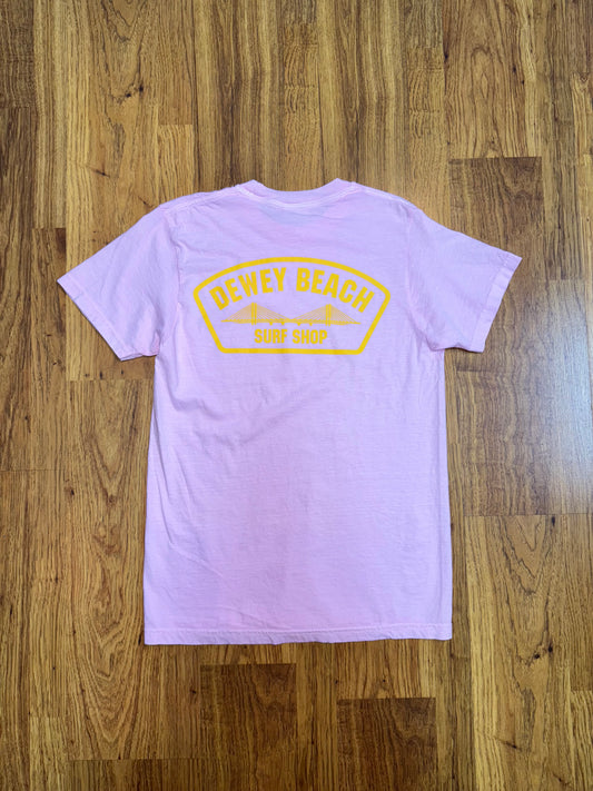 Bridge Logo Tee- Blossom Pink