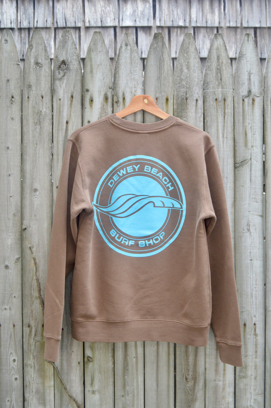 OG Logo Crewneck- Brown/Blue