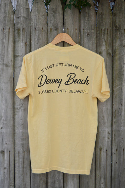 Return Me To Dewey Tee- Butter