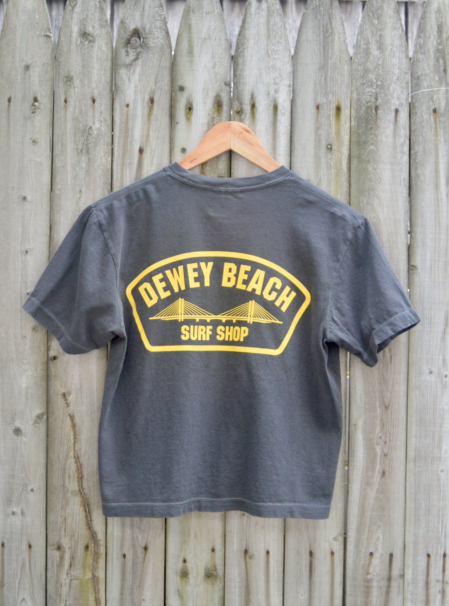 Bridge Logo Cropped Tee- Charcoal