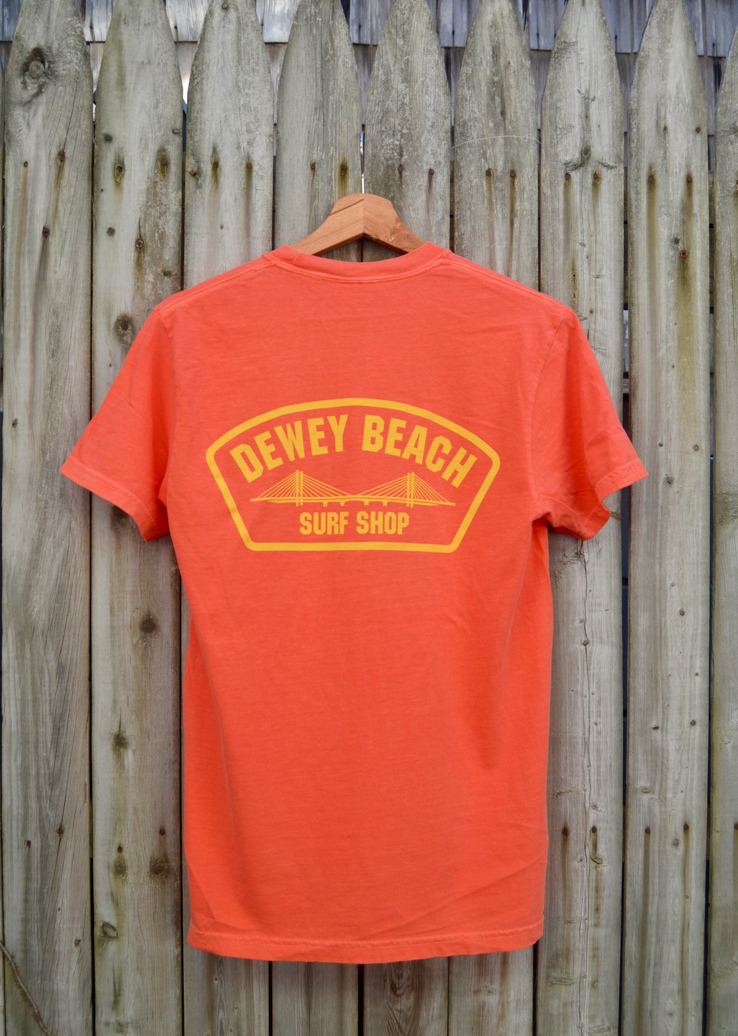 Bridge Logo Tee- Coral
