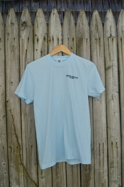 Dewey Beach Bonfires Tee- Baby Blue