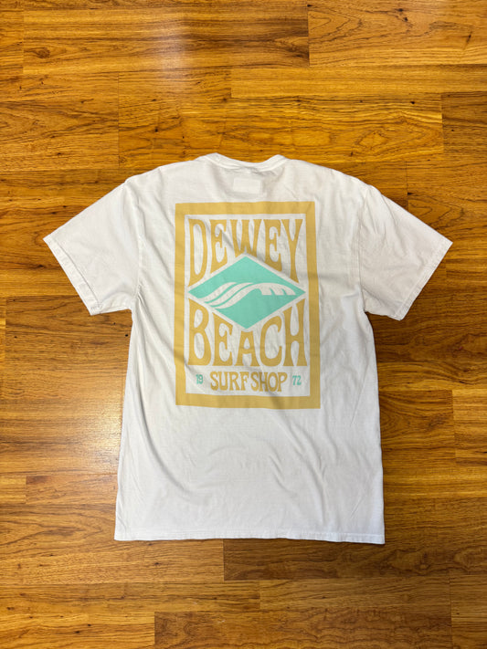 Dewey Beach Box Tee- White