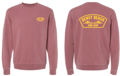 Bridge Logo Crewneck- Light Maroon
