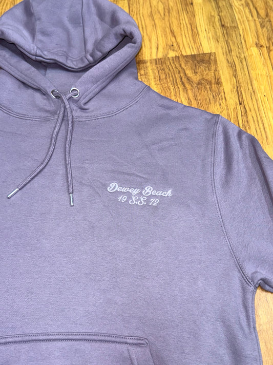 Dewey Beach S.S. Hoodie- Dusty Lilac