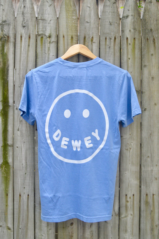 Dewey Smiley Tee- Denim