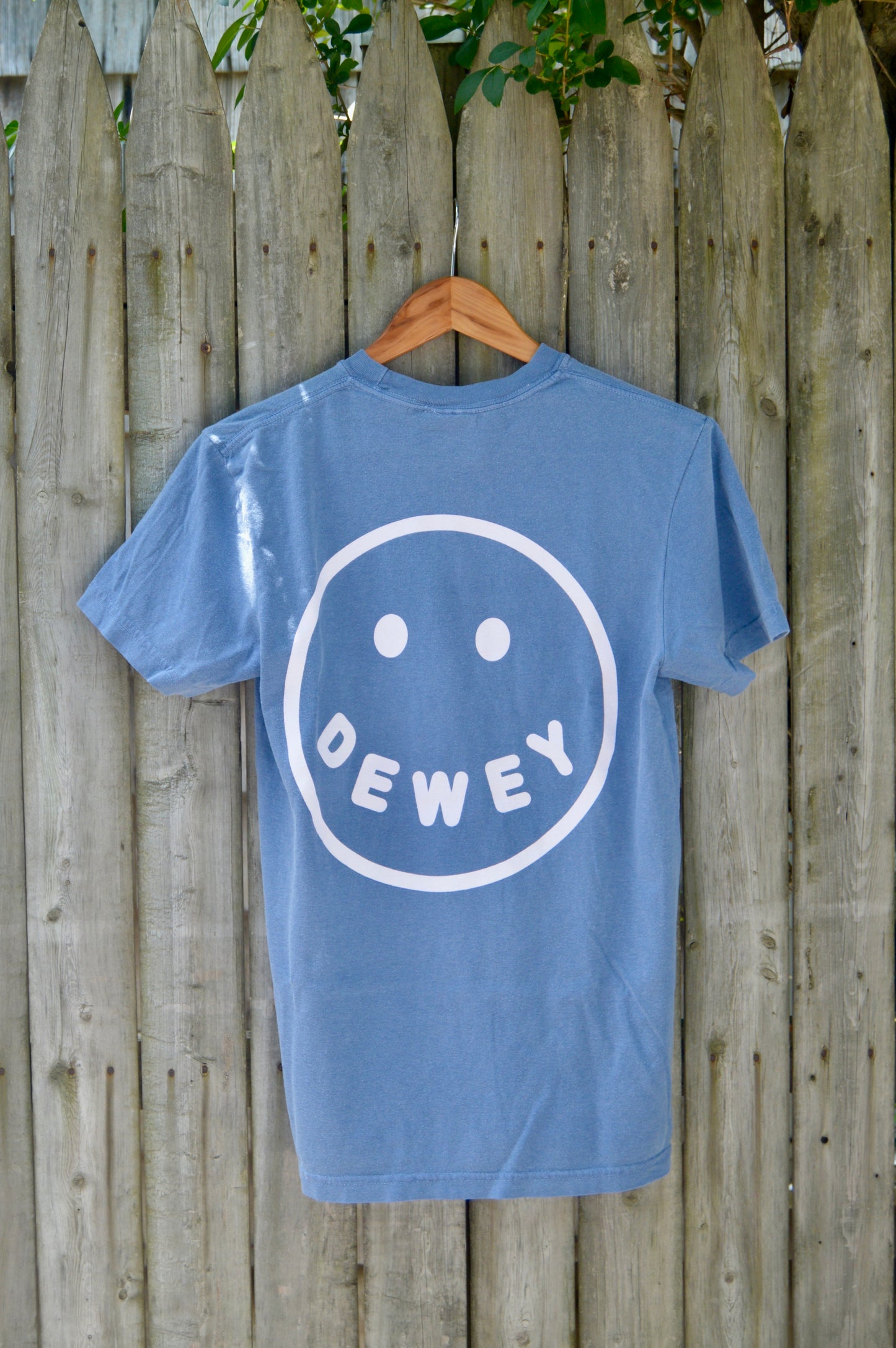 Dewey Smiley Tee- Blue Jean