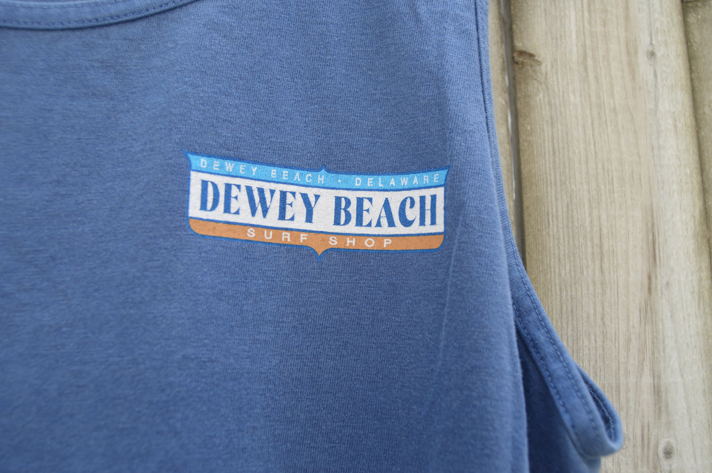 Dock Label Tank- Deep Blue
