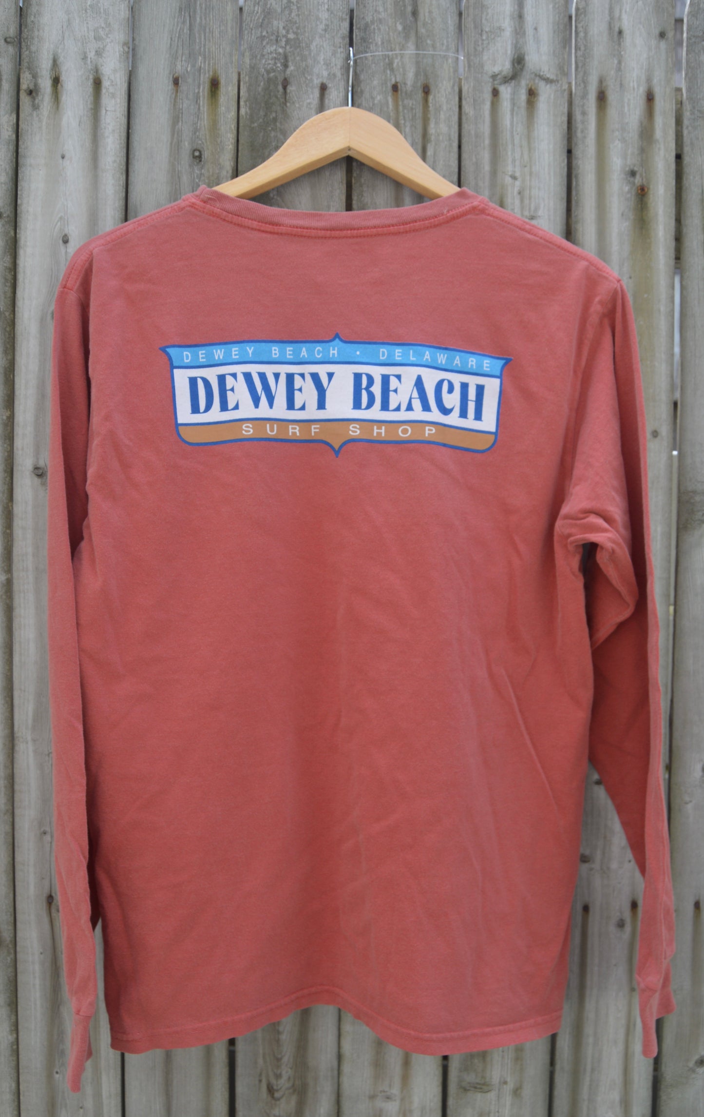 Dock Label Long Sleeve- Retro Red