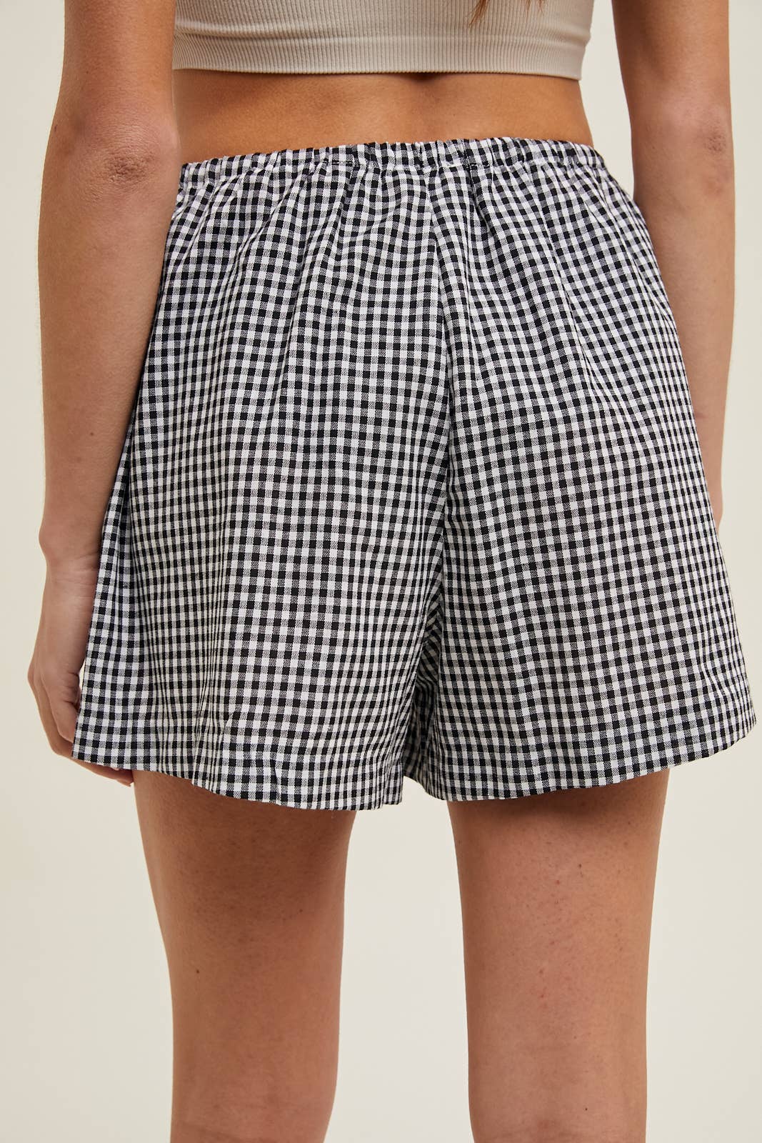 Gingham Casual Shorts