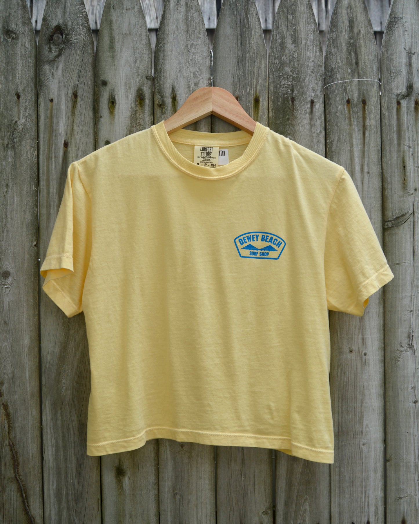 Blue Bridge Logo Cropped Tee- Butter