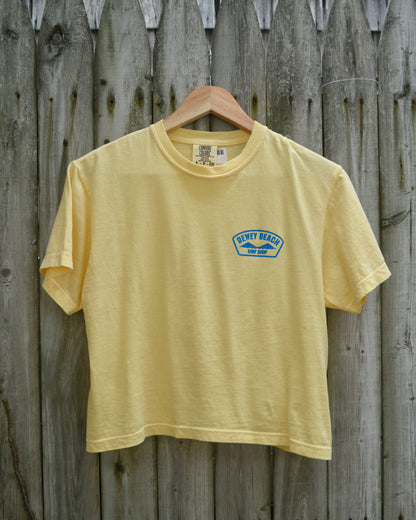 Blue Bridge Logo Cropped Tee- Butter