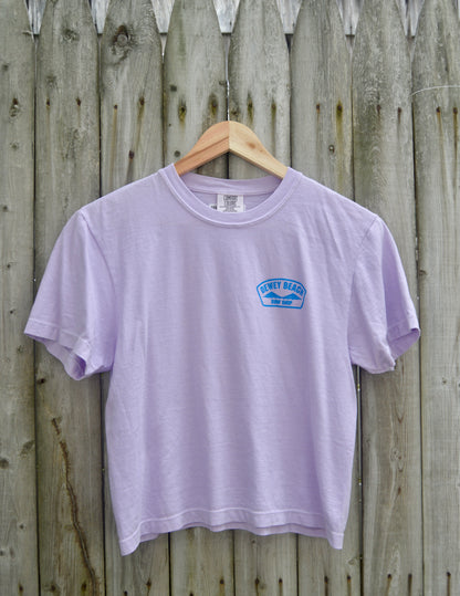 Blue Bridge Logo Cropped Tee- Orchid