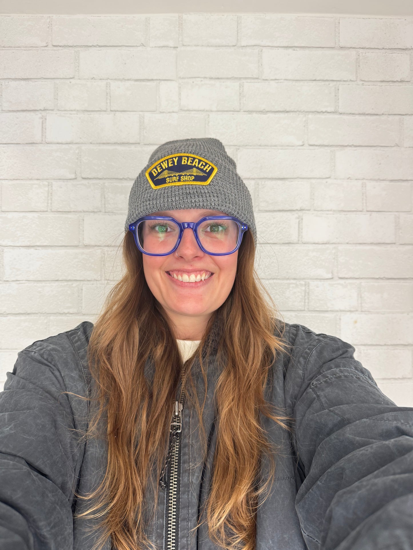 Bridge Logo Beanie- Grey