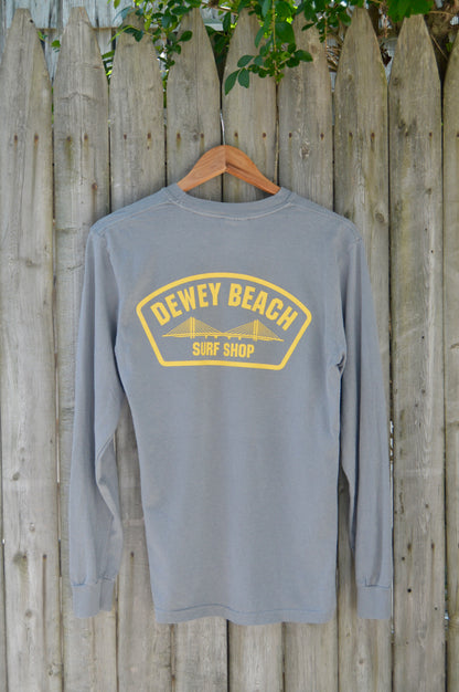 Bridge Logo Long Sleeve- Grey