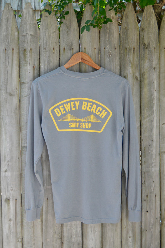Bridge Logo Long Sleeve- Grey