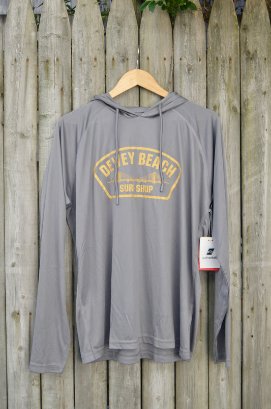 Grey Hooded UPF50+ Rash Guard