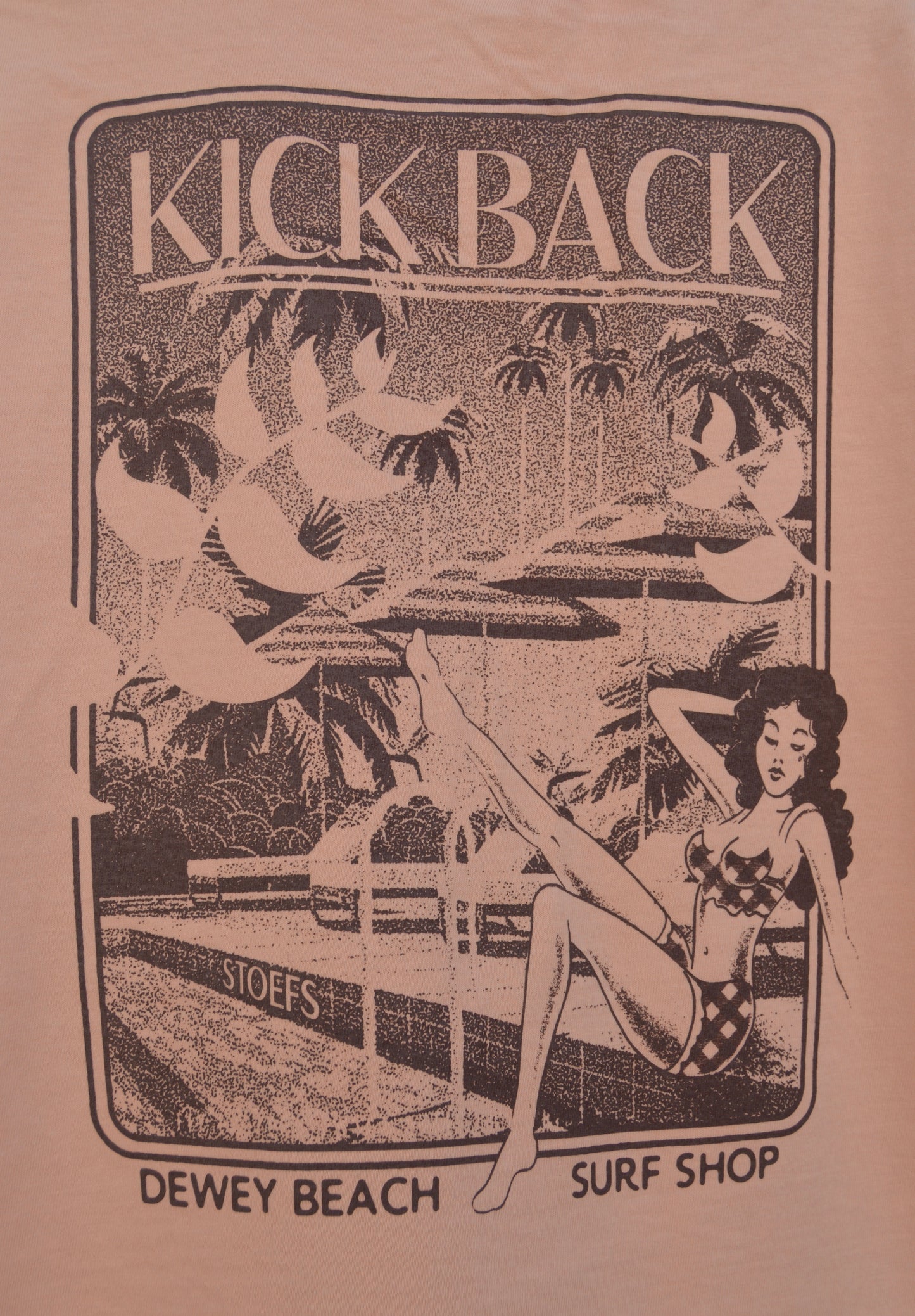 Kickback Tee- Peachy
