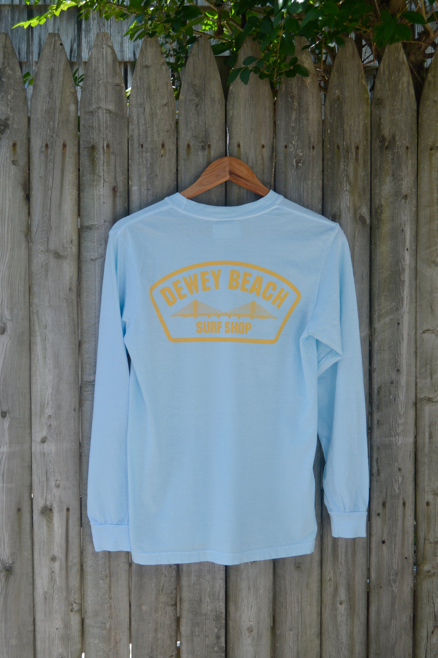 Bridge Logo Long Sleeve- Baby Blue