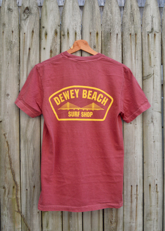 Bridge Logo Tee- Light Maroon