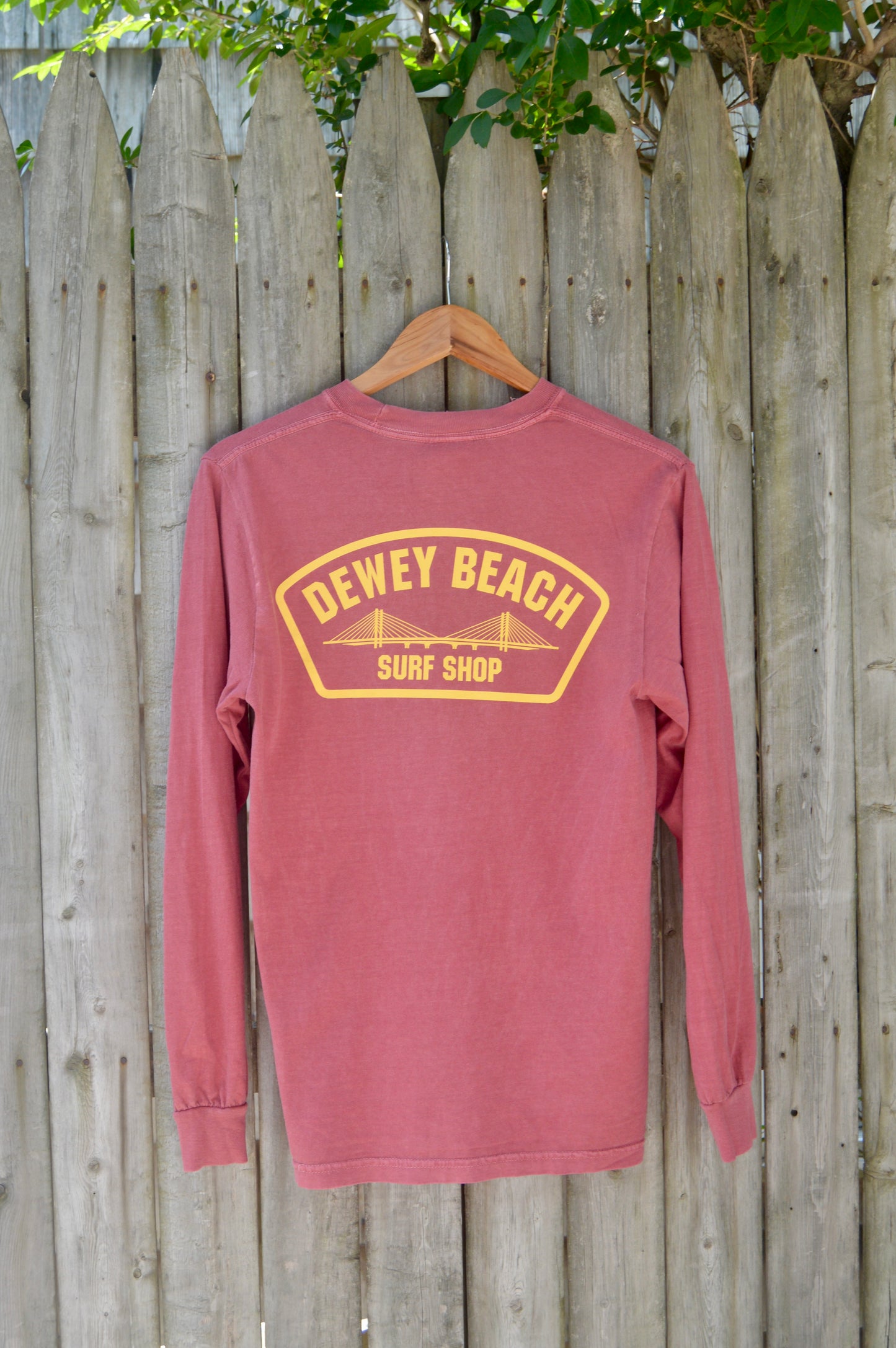 Bridge Logo Long Sleeve- Crimson