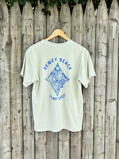 Melting Sun Wave Tee- Sea Mist