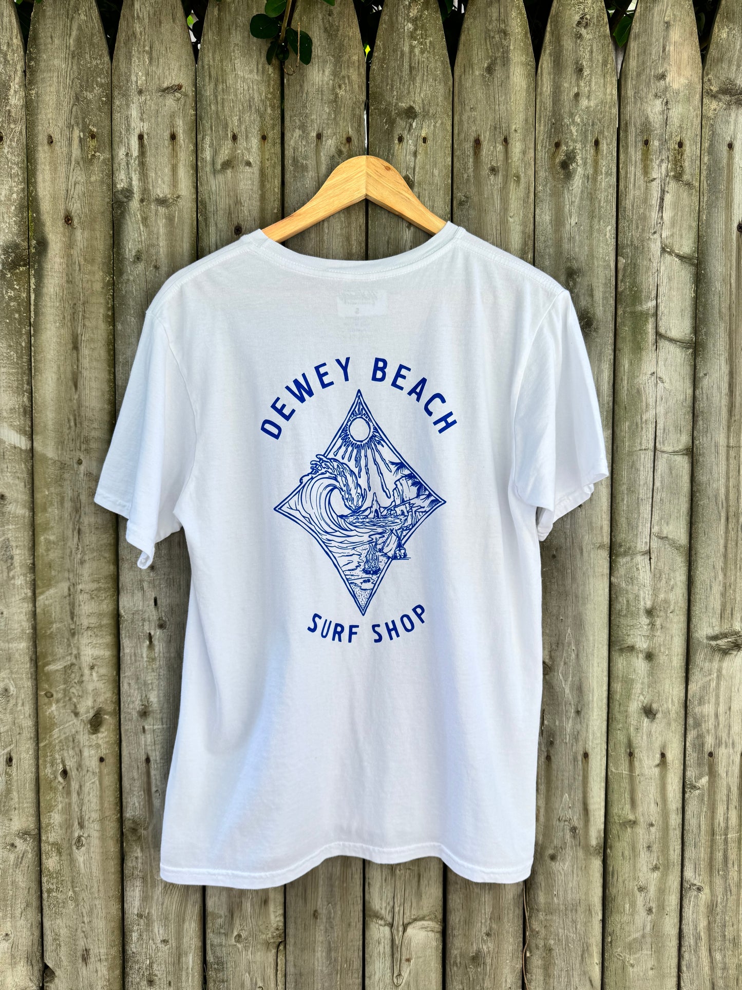 Melting Sun Wave Tee- White