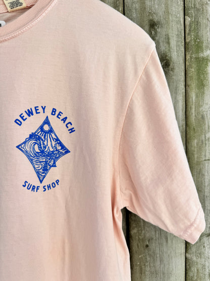 Melting Sun Wave Tee- Shell Pink