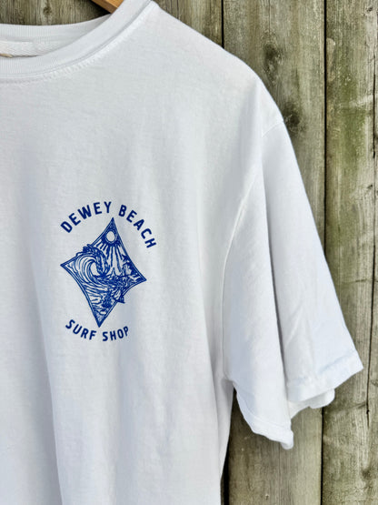 Melting Sun Wave Tee- White