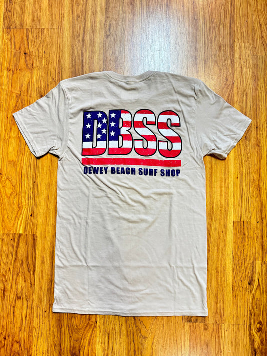 Merica Tee- Sand