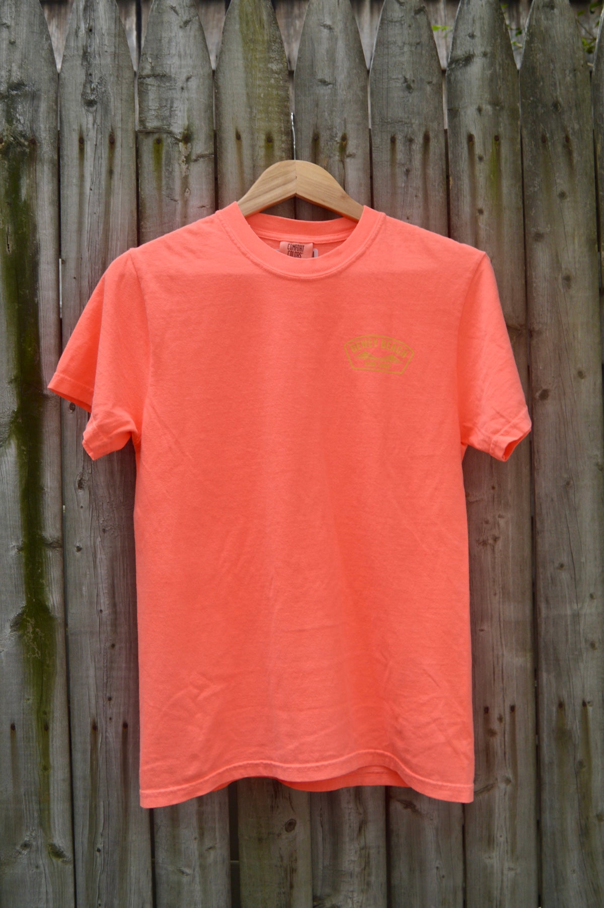 Bridge Logo Tee- Neon Red Orange