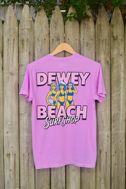 Beach Babes Tee- Neon Violet