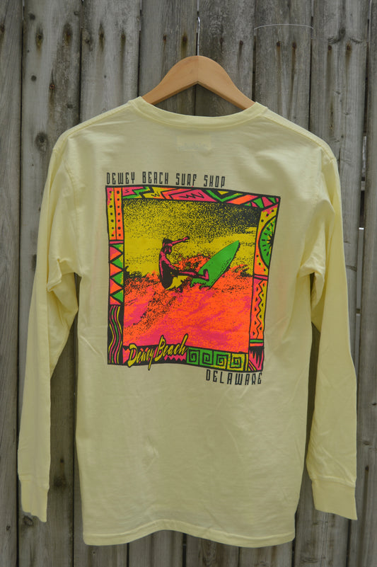 Paint Clash Long Sleeve- Banana