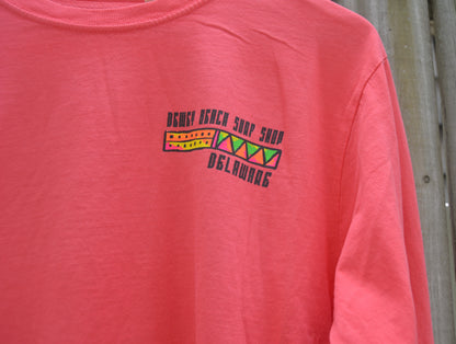 Paint Clash Long Sleeve- Salmon