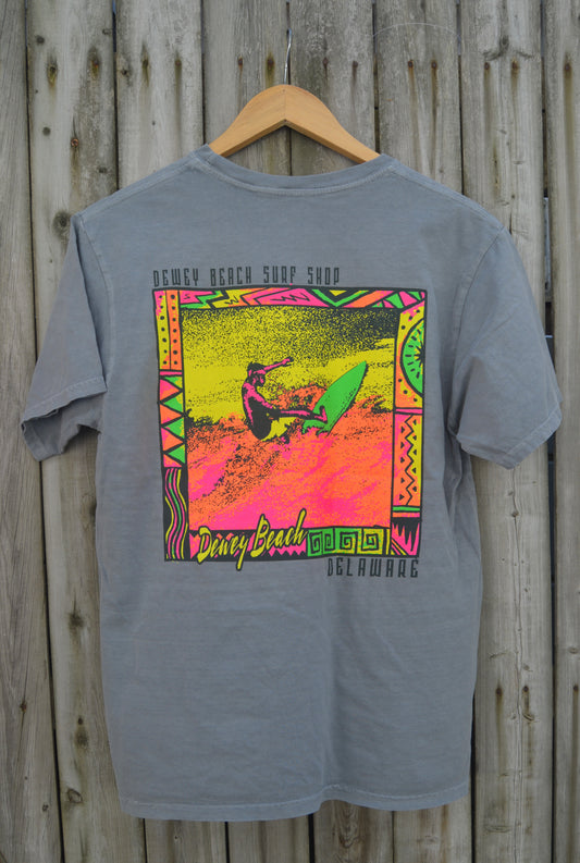 Paint Clash Tee- Steel Grey