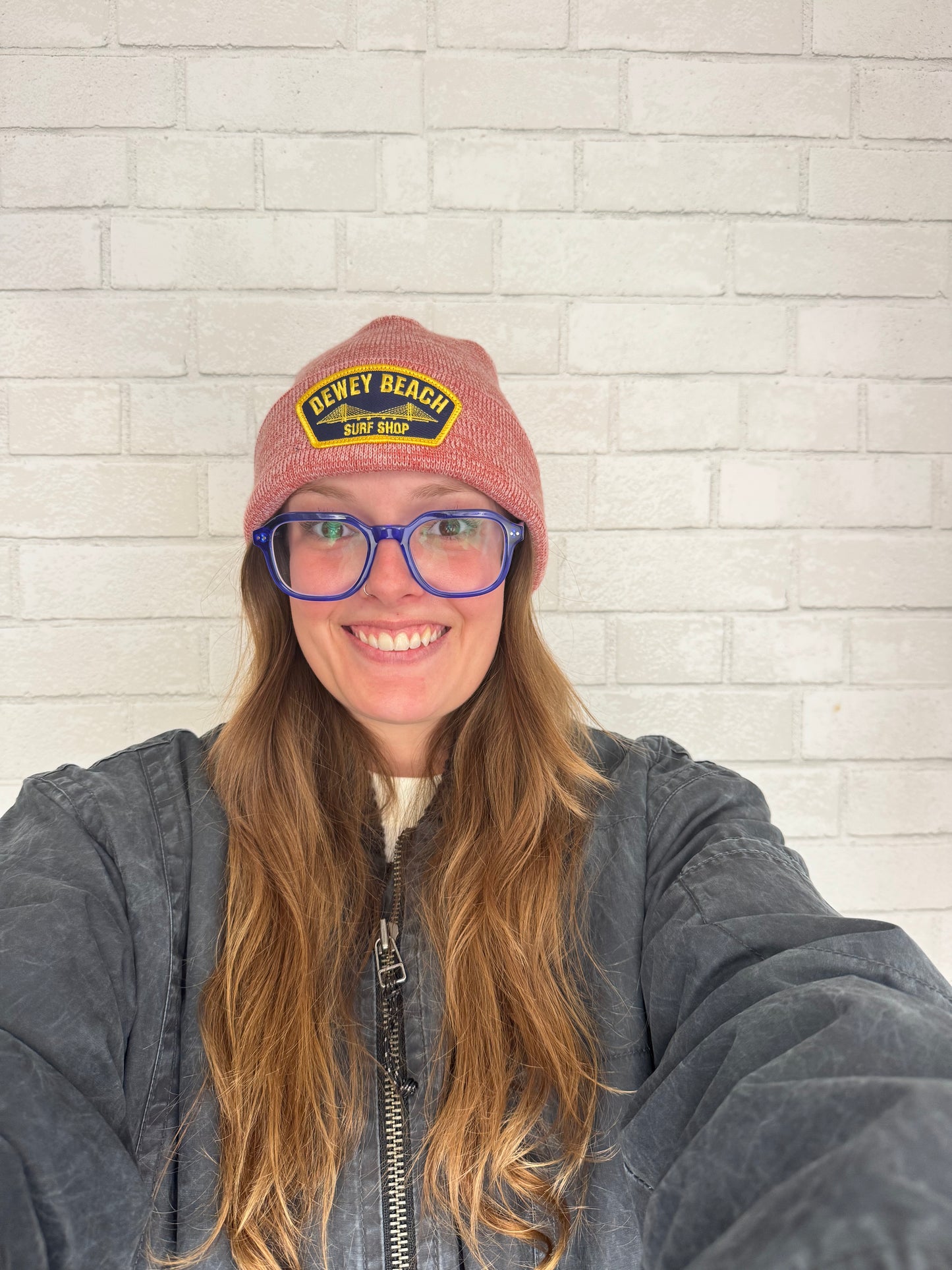 Bridge Logo Beanie- Pink