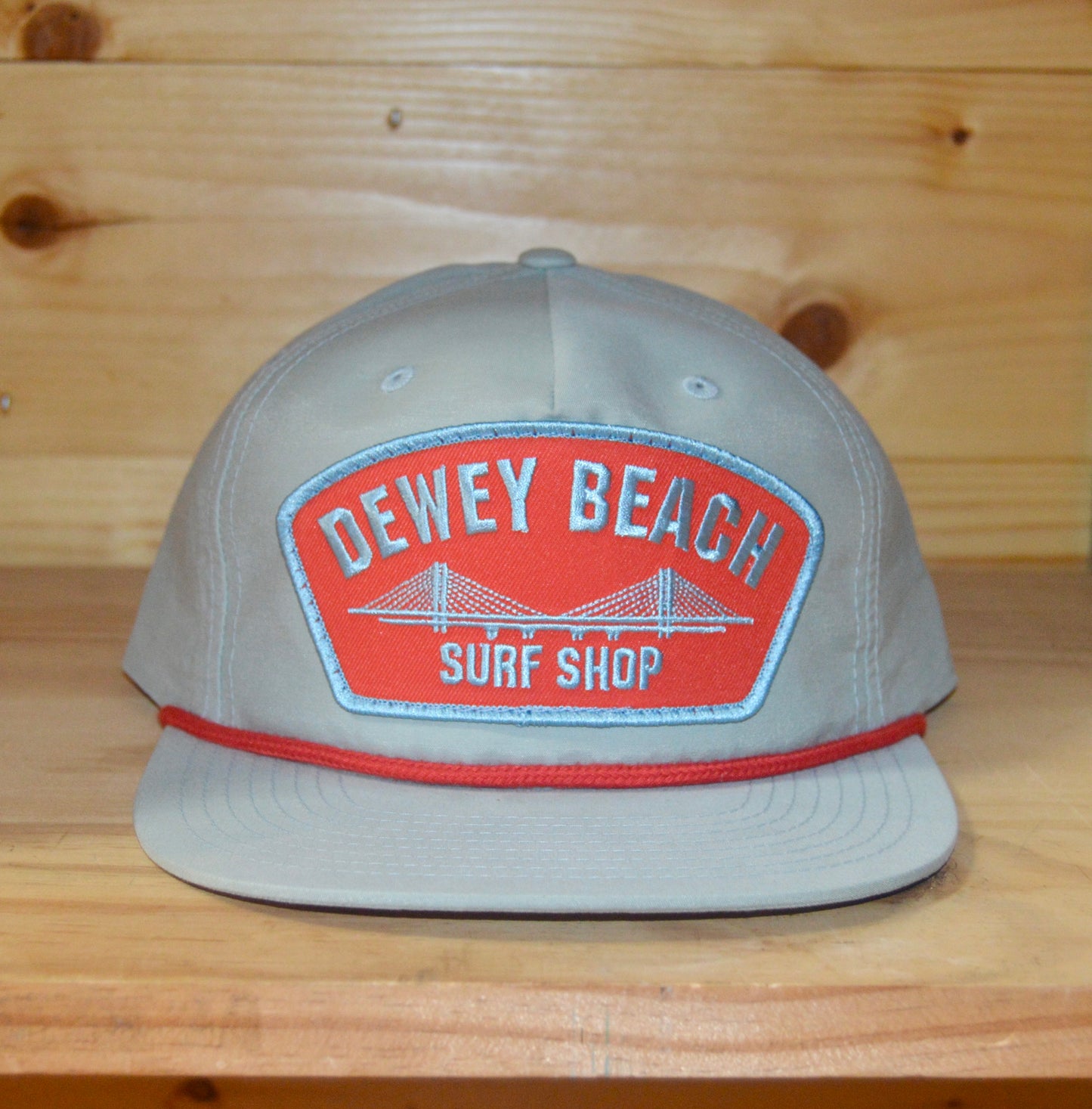 Seafoam/Red Rope Bridge Hat