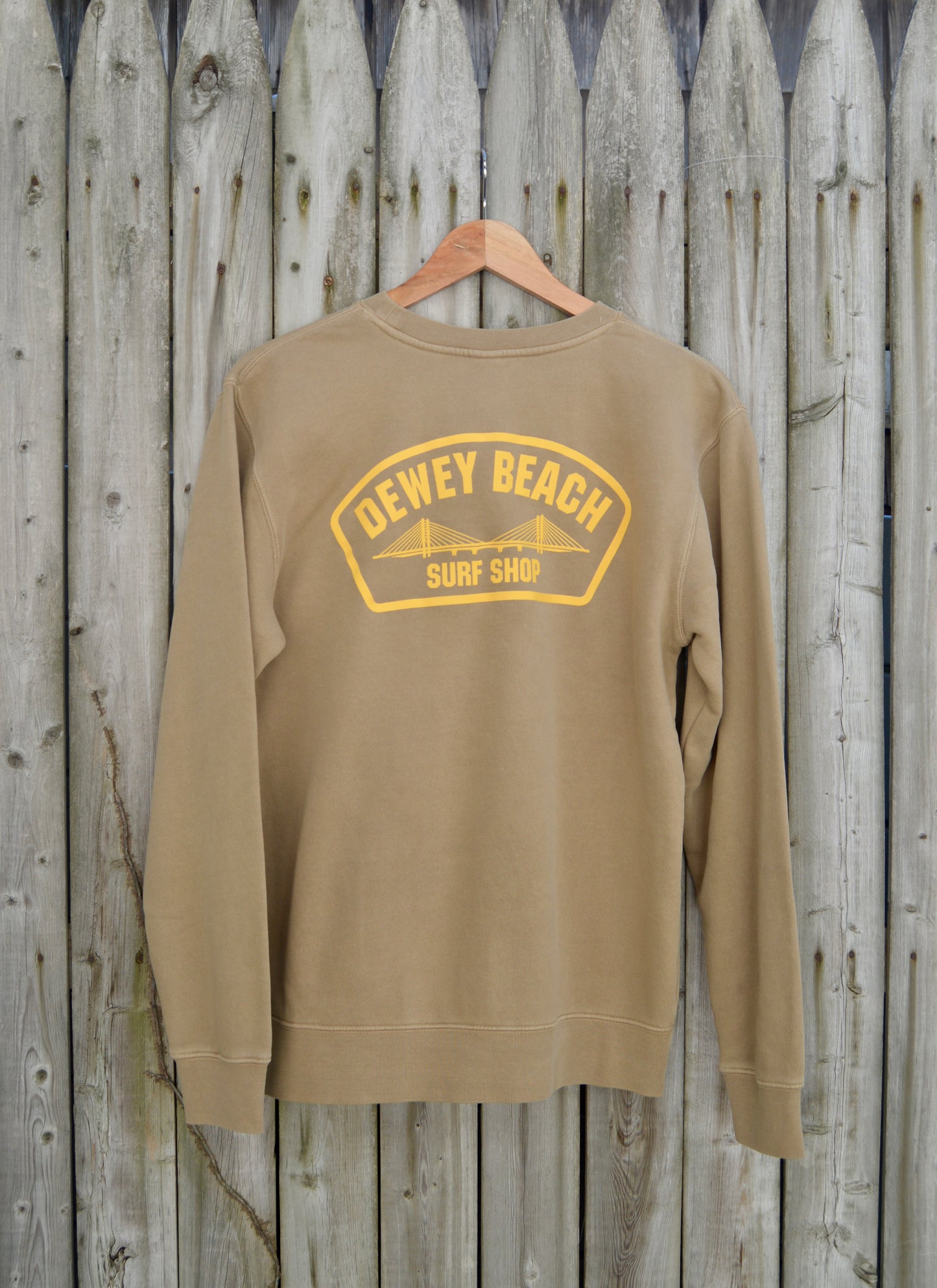 Bridge Logo Crewneck- Sand