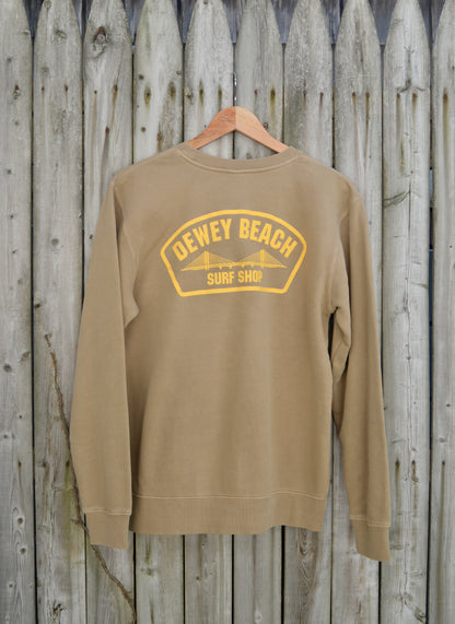 Bridge Logo Crewneck- Sand