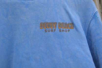 Sol Fin Salt Washed Crewneck- Light Blue